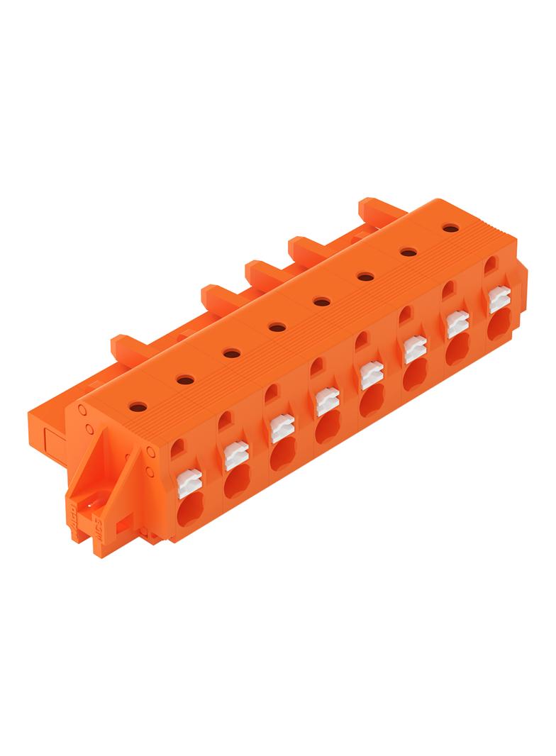 1-przewodowe gniazdo przycisk Push-in CAGE CLAMP pomarańczowa /25szt./ 2231-708/031-000 WAGO