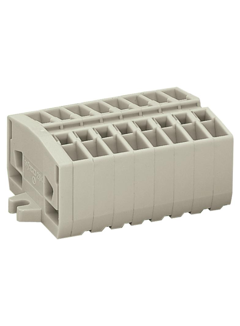 listwa zaciskowa 2-przew. Ex 2,5 mm2 8-torowa j-szara mocowanie śrubowe /50szt./ WAGO