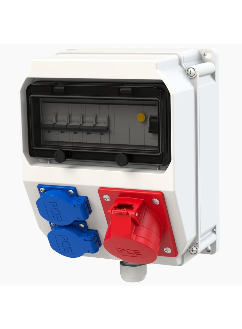 ROZDZIELNICA STACJONARNA Z TWORZYWA TYPU „LUBLIN” 9M Wejście M25 - wyjście 16/5xB16 2xGSx2xB16 FI40/