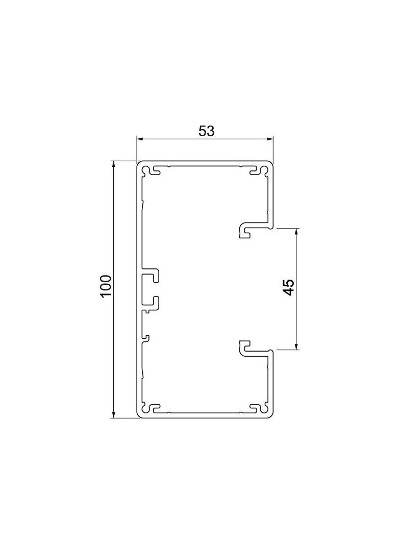 GA-53100RW, Kanał podparapetowy