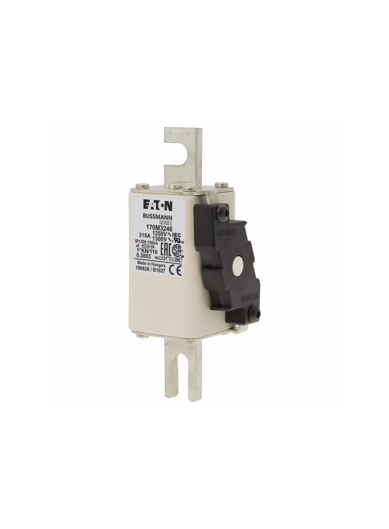 FUSE 315A 1250V 1*KN/110 AR CU Wkładka szybka 315A AC 1250V rozmiar 1 45x58x138 mm a 170M3246 EATON