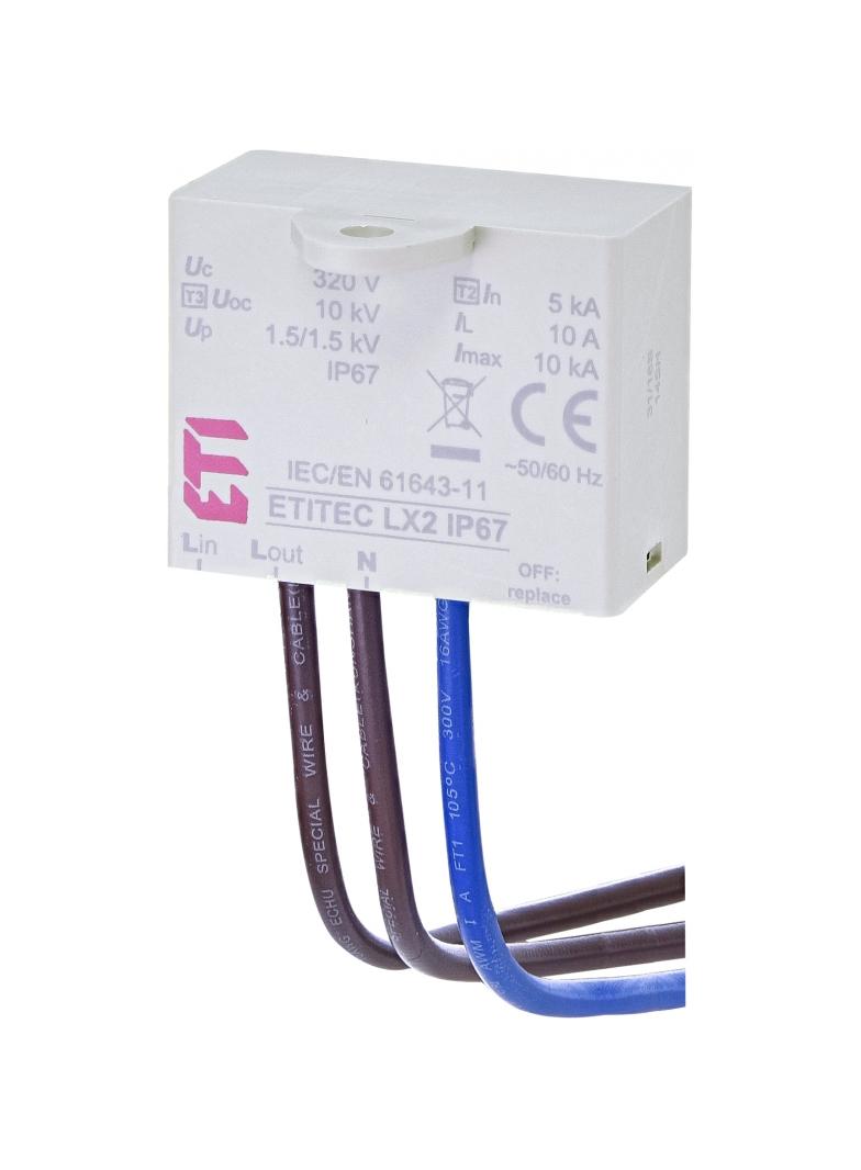 Ogranicznik przepięć - do źródeł światła LED TEC LX2 IP67 002442984 ETI