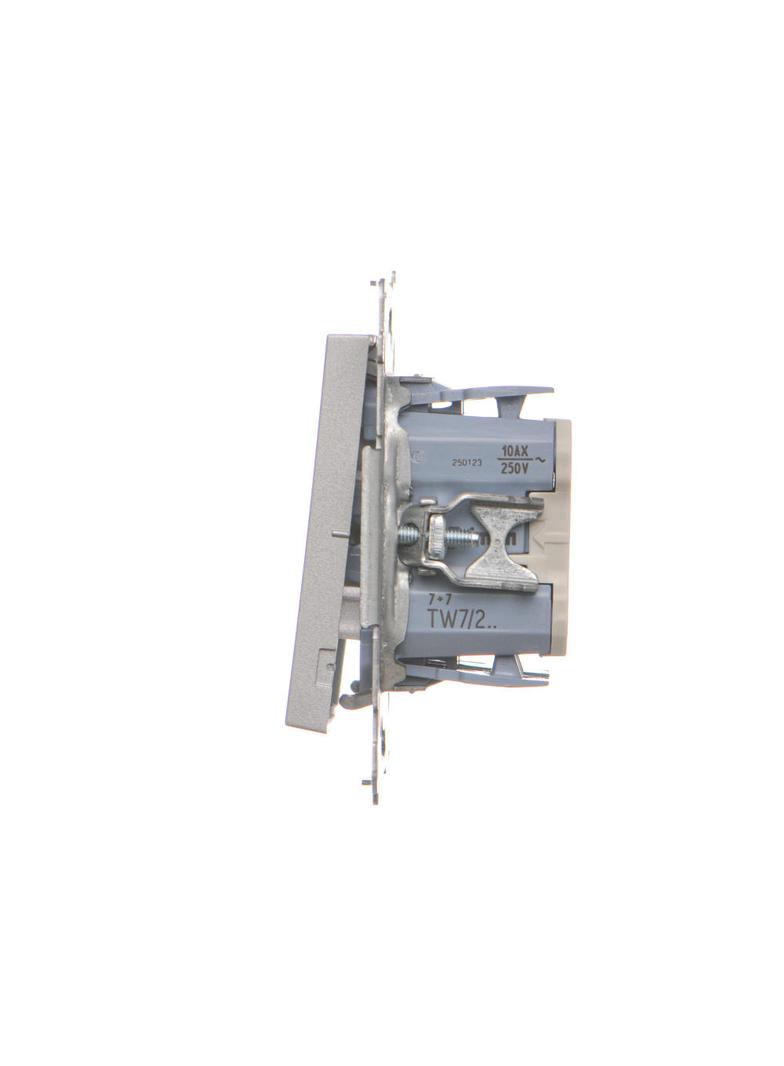Simon 55 Łącznik krzyżowy podwójny szybkozłączka Aluminium mat TW7/2.01/143 KONTAKT