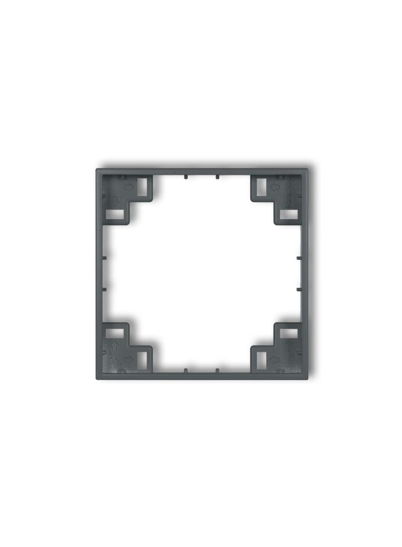 DECO Ramka pośrednia grafitowa mat