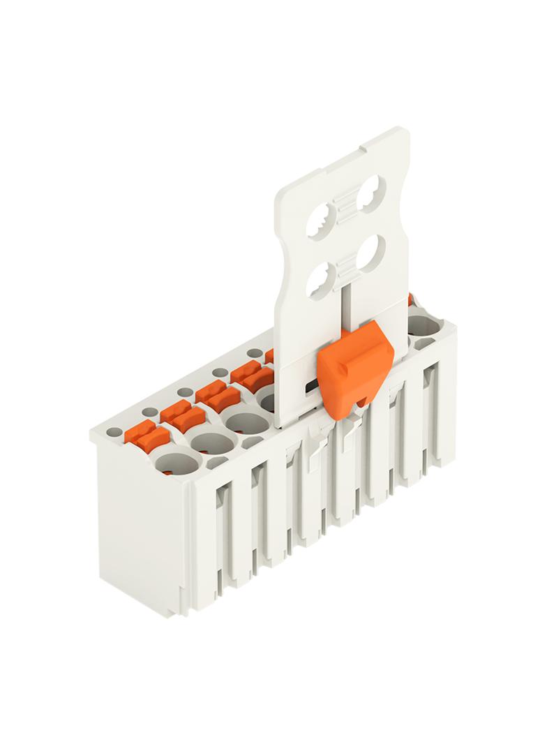 Gniazdo picoMAX raster 3,5mm 8‑biegunowe z płytką uchwytową i suwakiem 2091‑1108/002‑000 /50szt./ WAGO