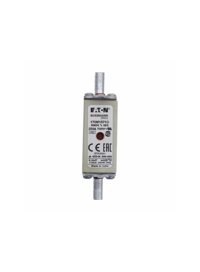 FUSE 250A 690V aR DIN 000 HSDNH Wkładka szybka 250A 690V aR DIN 000 podwójny wskaźnik 170M1571D EATO