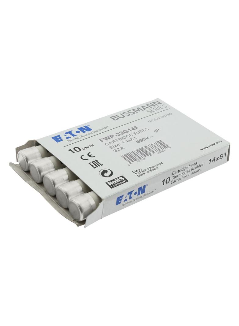 32A 690V AC gR 14X51mm FUSE W/O STRIKER Wkładka szybka 32A AC 690V 14x51 gR IEC UL FWP-32G14F EATON