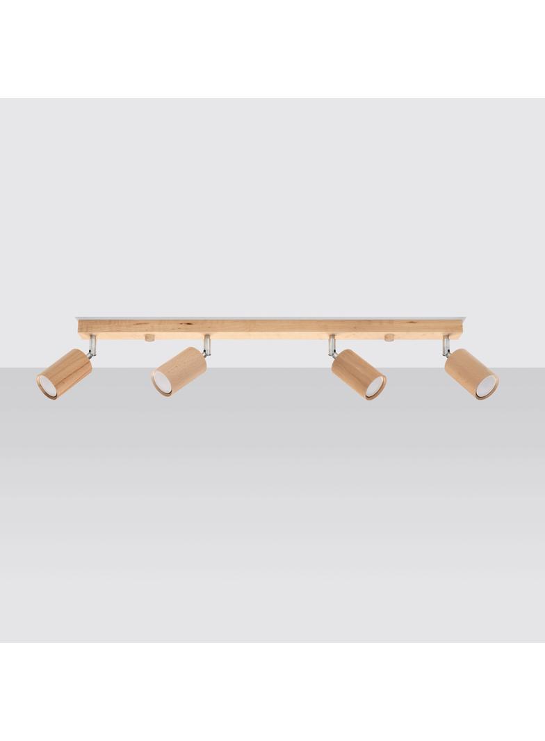 Sollux Plafon BERG 4 naturalne drewno SL.1042