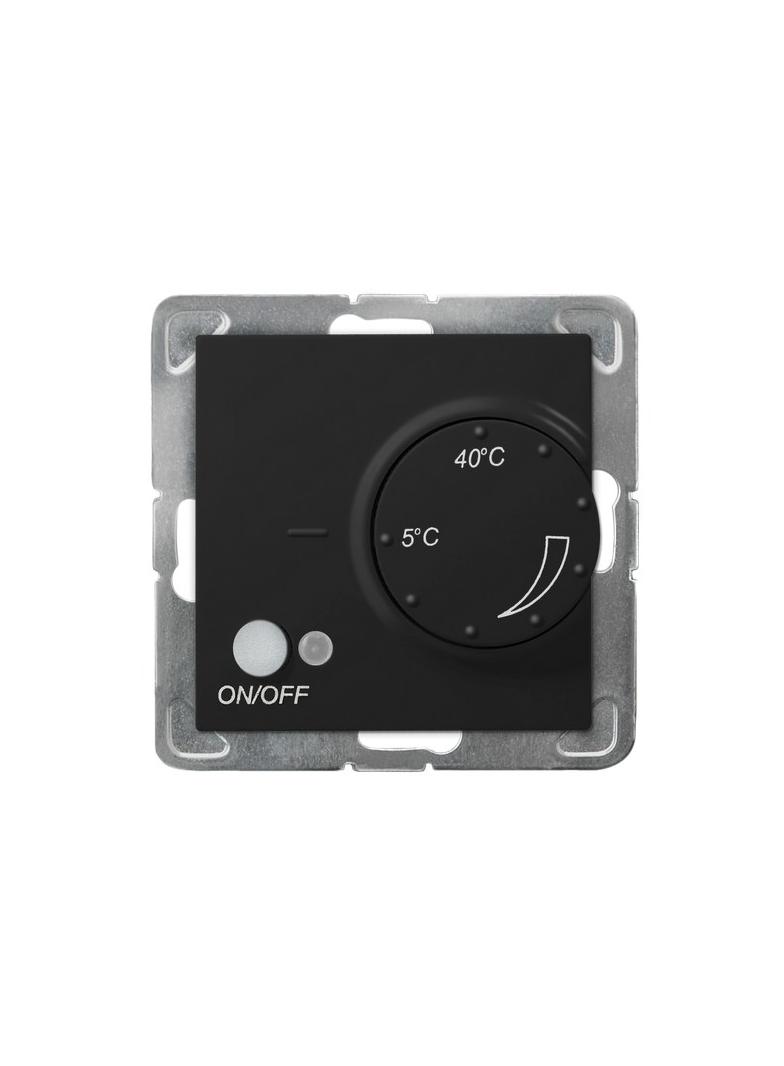 IMPRESJA Regulator temperatury z czujnikiem podpodłogowym - kolor czarny metalik