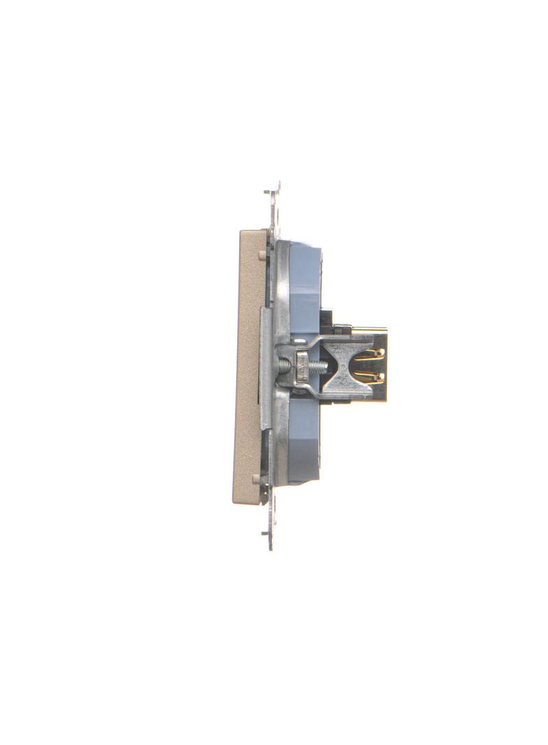 Simon 55 Gniazdo HDMI podwójne Szampański mat TGHDMI2.01/144 KONTAKT