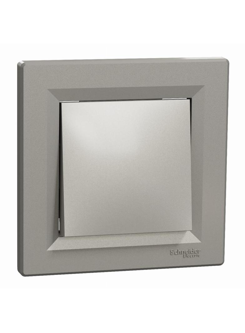 Asfora, łącznik 1-biegunowy, bez ramki, brąz