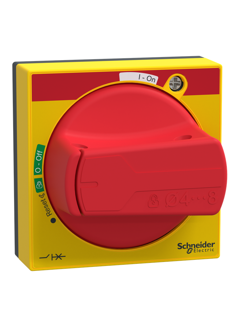 Uchwyt obrotowy czerwony IP65