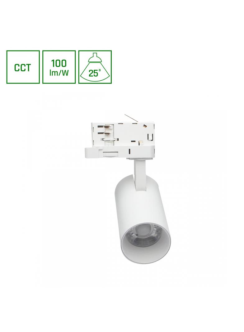 ANDROMEDA PRIME NA SZYNOPRZEWÓD 3F CCT 8W 230V 25st IP20 śr. 54x109x160mm BIAŁY SPECTRUM