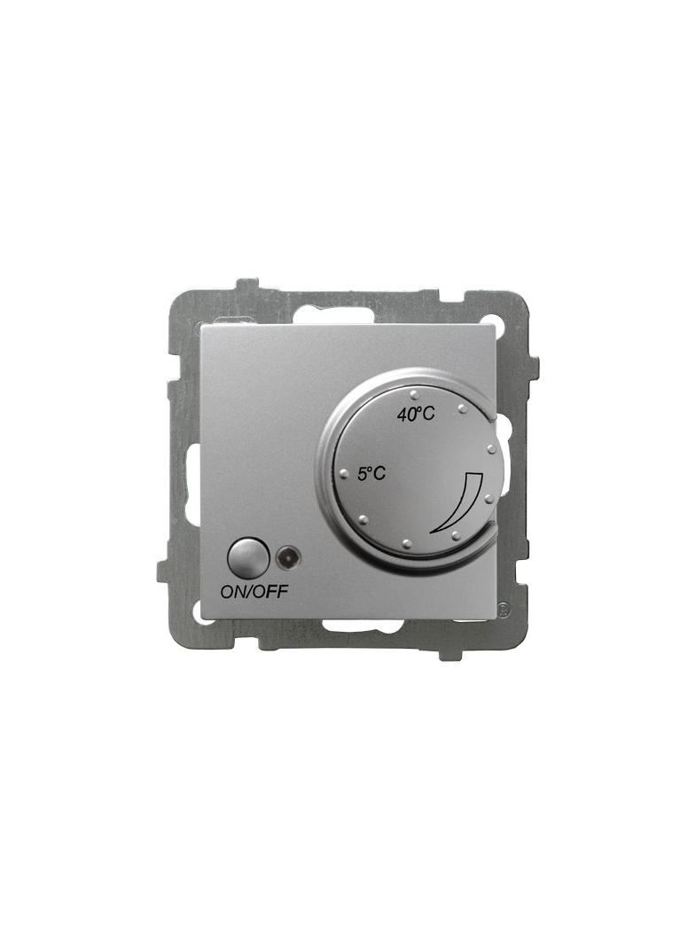 AS Regulator temperatury z czujnikiem podpodłogowym - kolor srebro