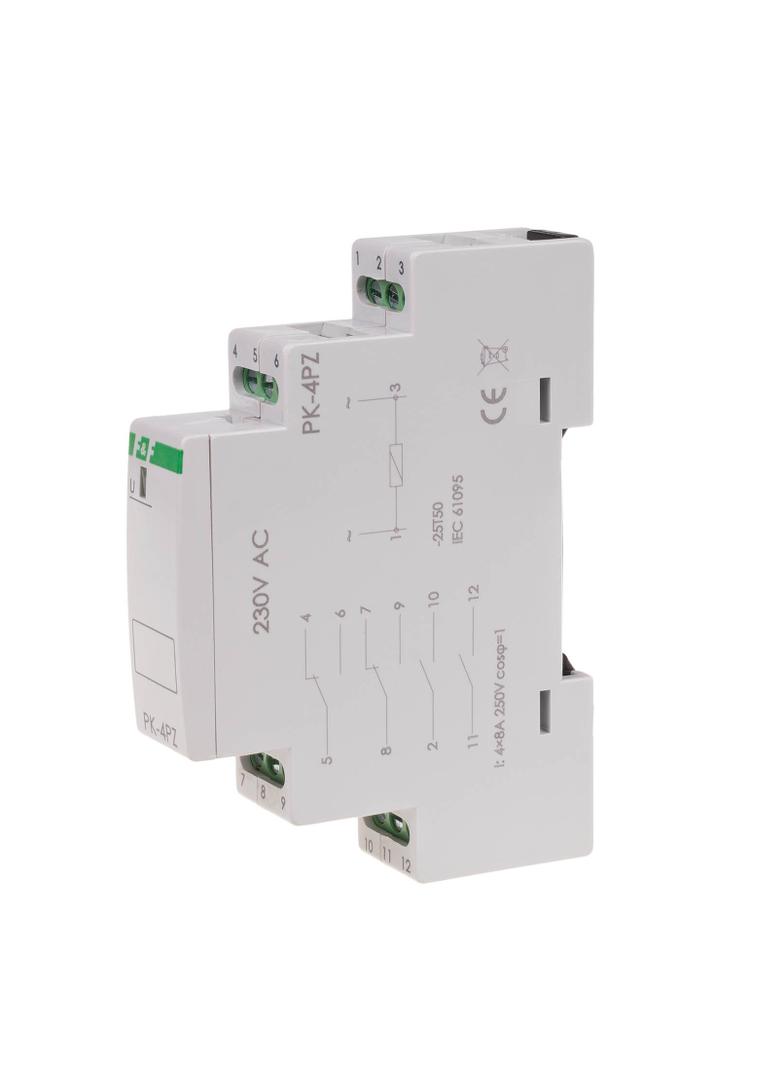 Przekaźnik elektromagnetyczny PK-4PZ 230V PK-4PZ-230V F&F