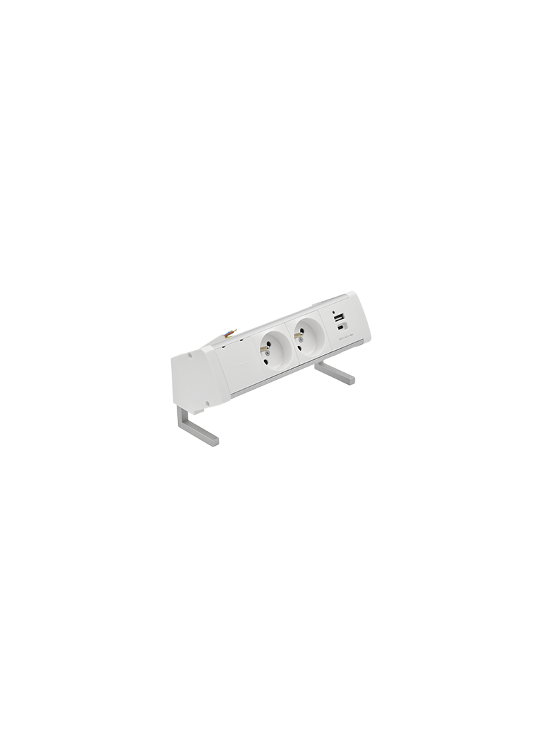 "Simon 480 TS48-430E20B00-30 Biurkowy zestaw gniazd 2 gn. typ E + ładowarka USB typ A+C
