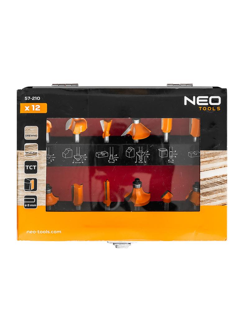 Frezy widiowe, trzpień 8 mm, zestaw 12 szt.