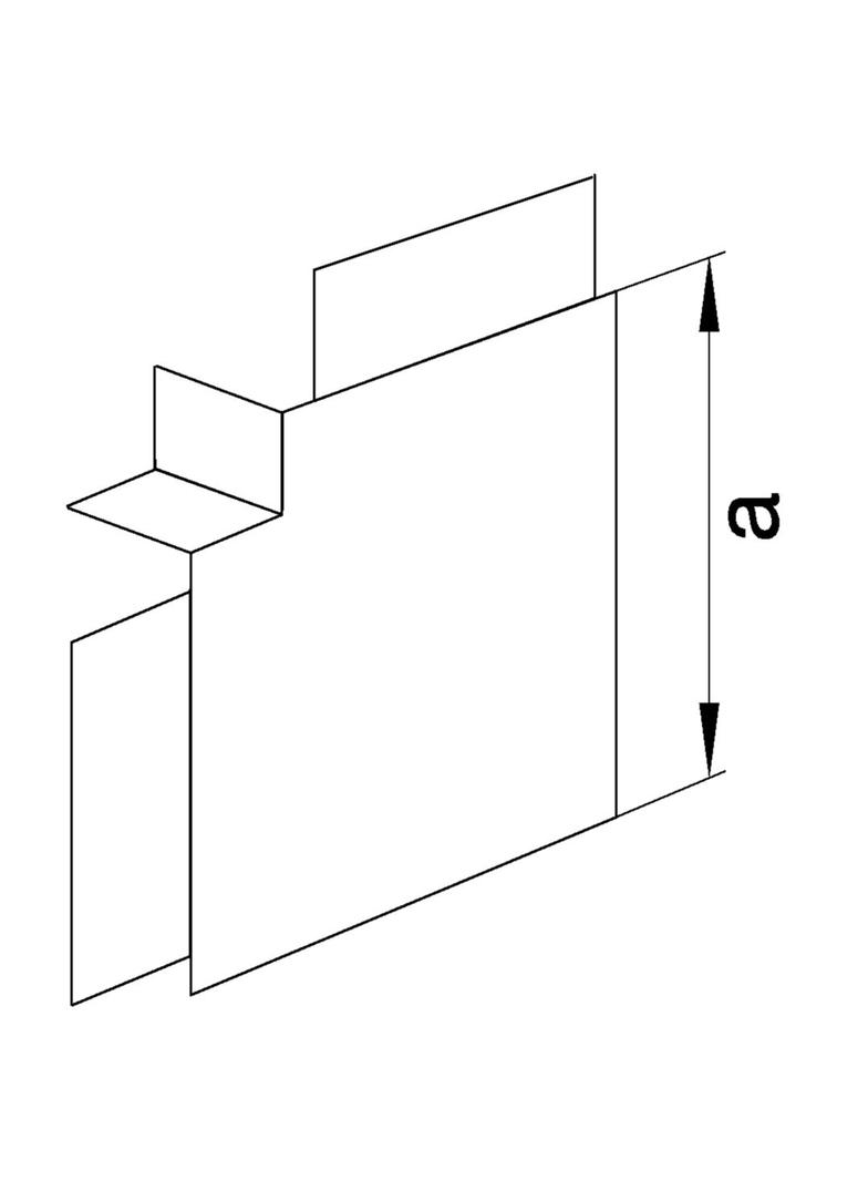 tehalit.LF Kąt płaski, 60x190mm, biały