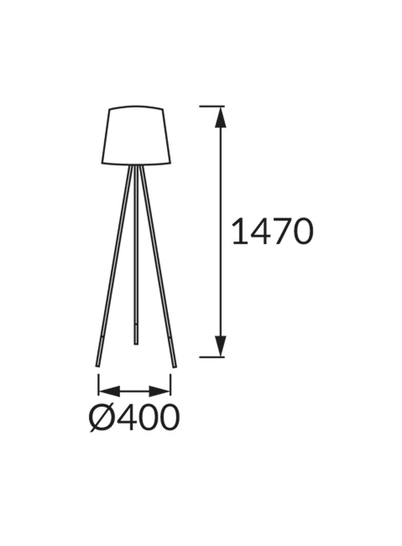 Lampa podłogowa RADAR 147 E27 GREY