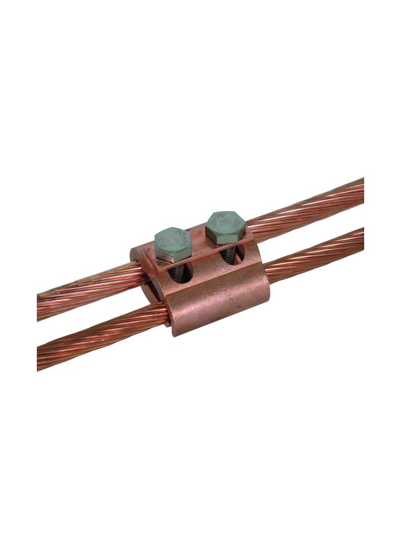 Zacisk równoległy do drutu 5-16 mm/16-150 mm2, 2xM8, Cu