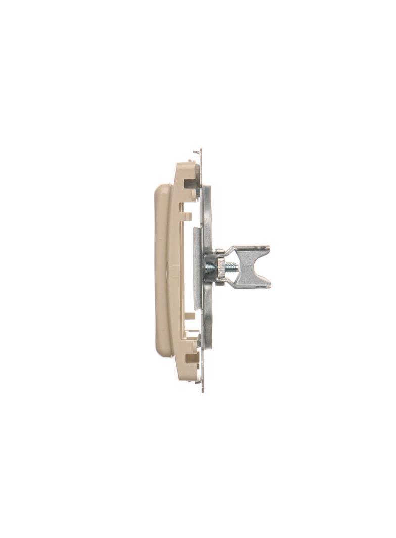 Simon Basic Adapter (przejściówka) na osprzęt standardu 45 × 45 mm. Montaż do puszki na łapki i wkręty beż BMA45M/12 KONTAKT