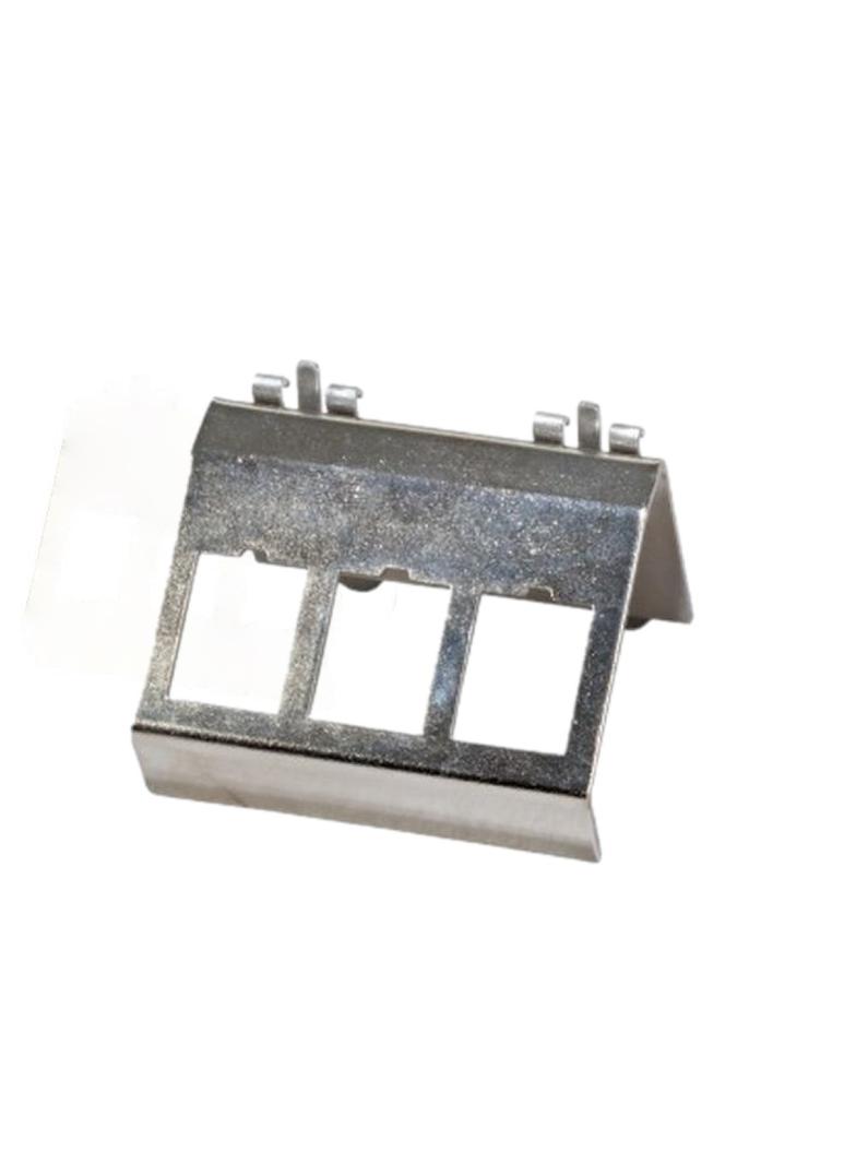 Adapter ze stali nierdzewnej na szynie DIN dla 3 modułów Keystone