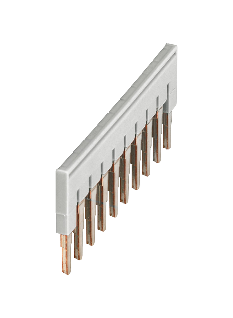 Złączki NSY, mostek do zacisków śrubowych 10 punktowy 4mm2 NSYTRAL410GR