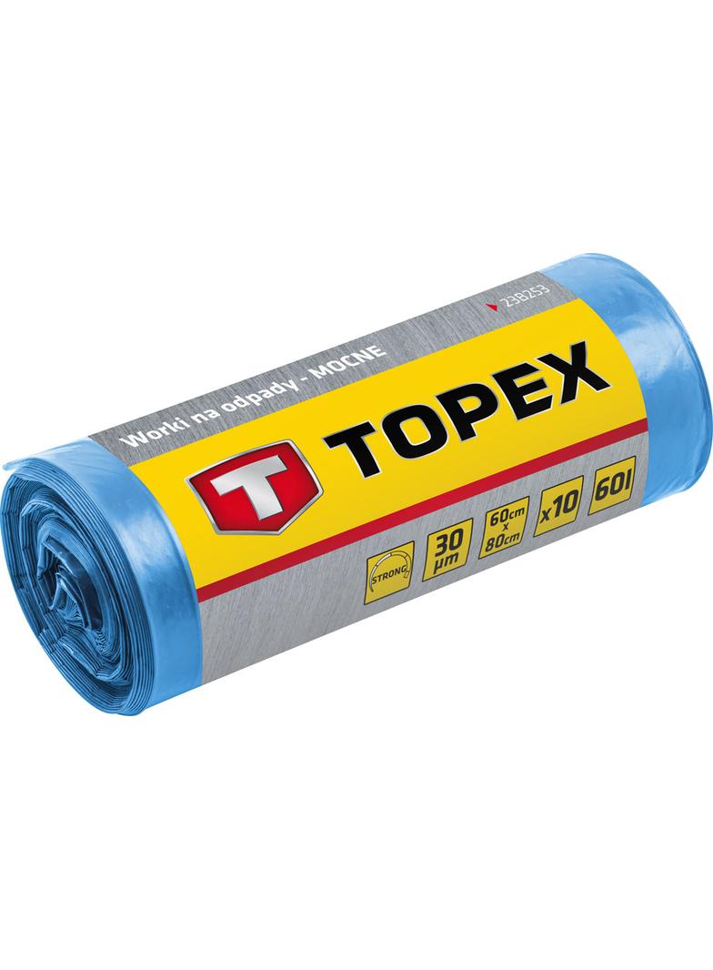 Worki na odpady 120 L, niebieskie, 40 mic