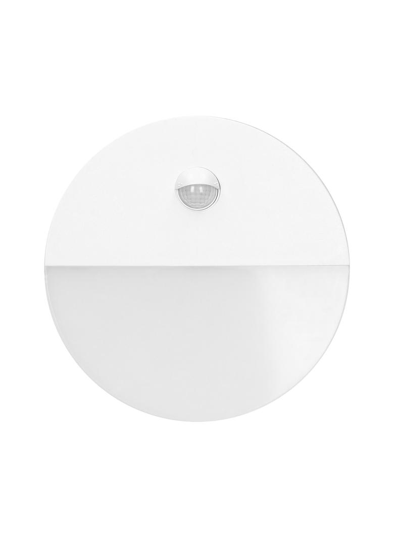 HALIT LED 10W, oprawa ogrodowa z czujnikiem ruchu 140st, 600lm, IP65, 4000K, IK10, biała AD-OP-6116WLPMR4 ORNO