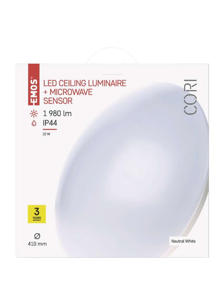 Oprawa LED okrągła CORI 22W MW czujnik ruchu IP44 neutral.b. ZM3413 EMOS
