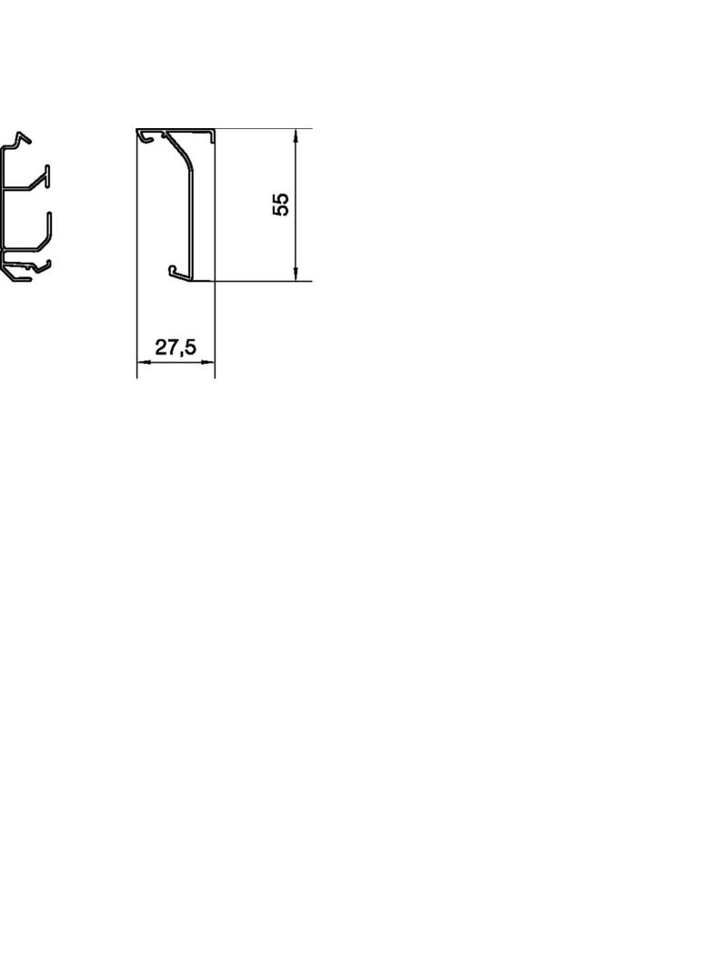 tehalit.SL Podstawa 20x55 czarny SL200551 HAGER