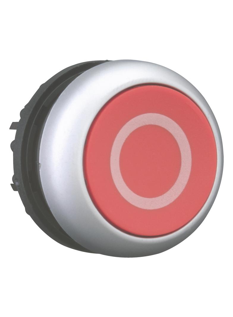 M22-D-R-X0 Przycisk czerwony /O/ z samopowrotem płaski 216605 EATON