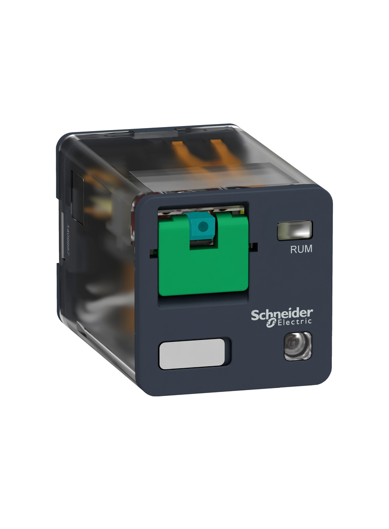 Zelio Relay Przekaźnik uniwersalny z przyciskiem test LED 3C/O 10A, 24V DC