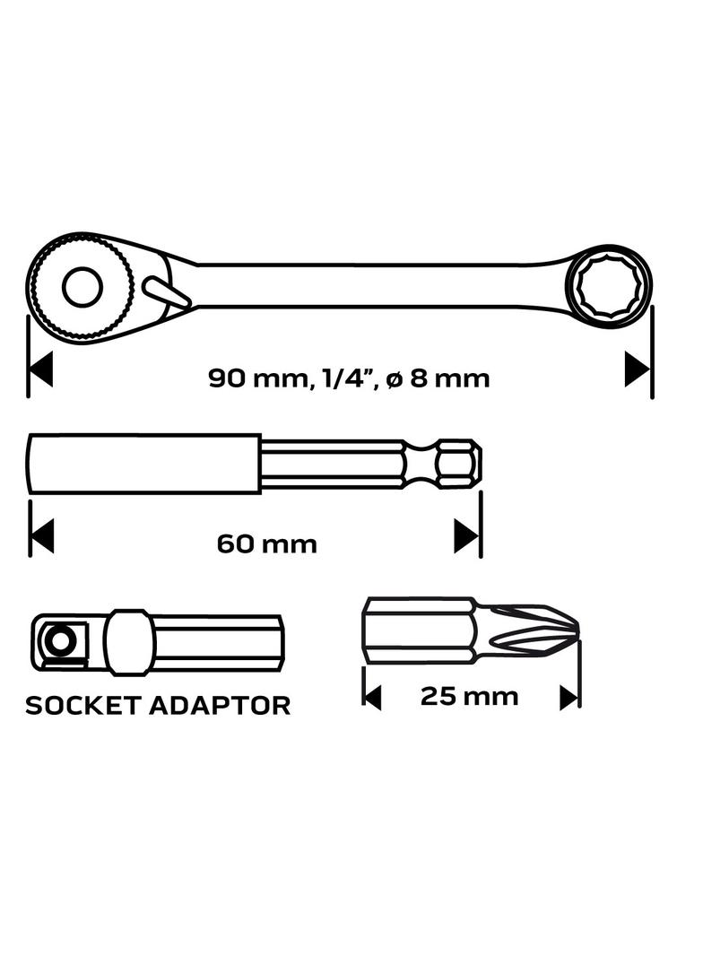 Zestaw bitów, 24 szt.