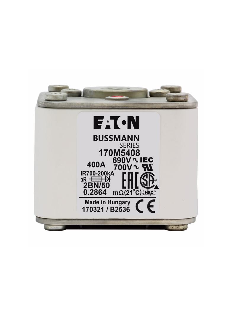 FUSE 400A 690V 2BN/50 AR UC Wkładka szybka 400A AC 690V rozmiar 2 61x77x51 mm aR IEC UL w 170M5408 E