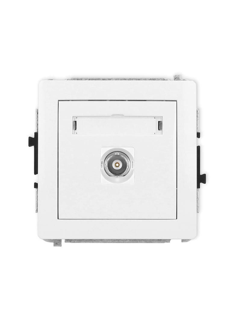 DECO Mechanizm gniazda pojedynczego BNC biały