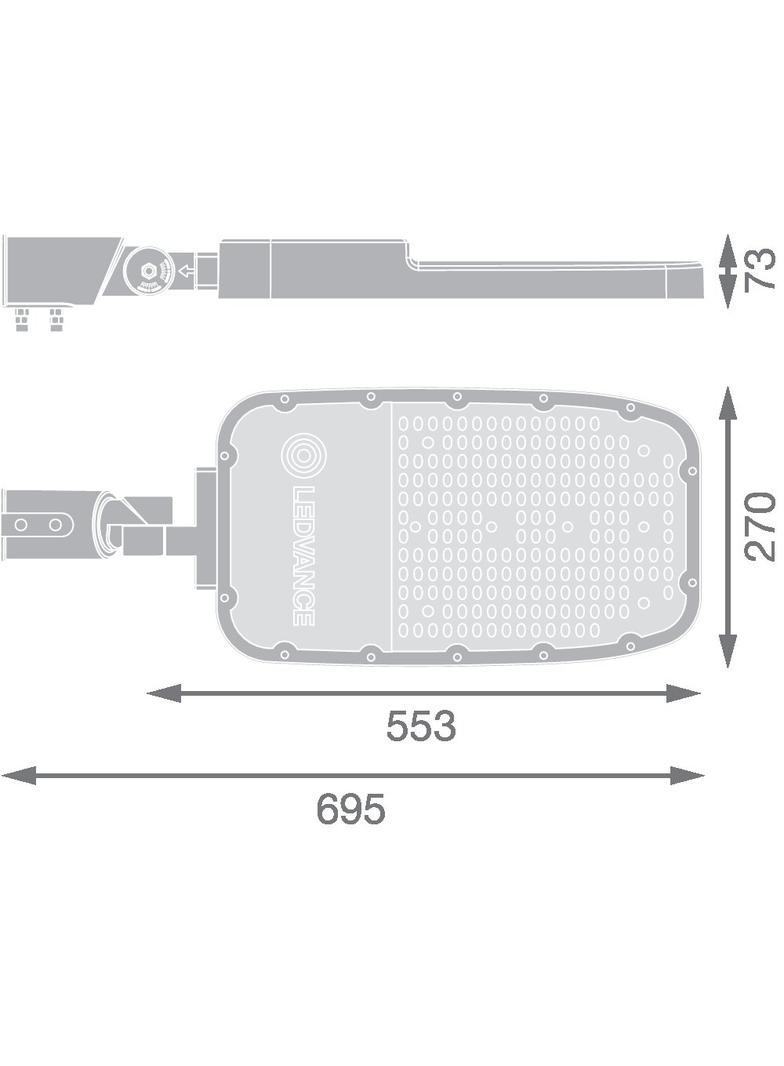 Oprawa SL AREA SPD XL V 150W 727 RV35ST GY