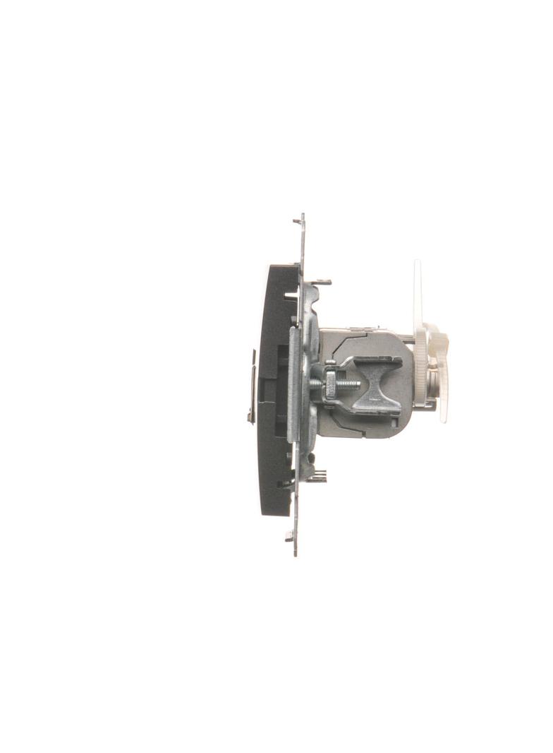 Simon 54 Gniazdo komputerowe podwójne RJ45 kategoria 6 ekranowane z przesłoną przeciwkurzową antracyt D62E.01/48 KONTAKT