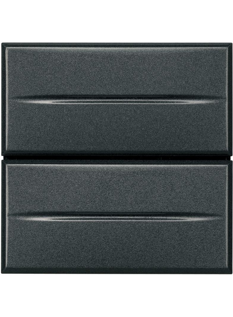 AXOLUTE - PRZYCISK PODWÓJNY 2 MODUŁY AXIAL ANTRACYT, Bticino