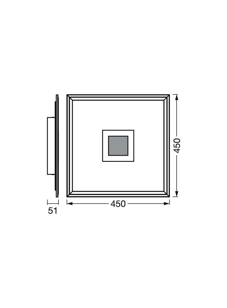 OprawaSMART+ WIFI PANELANON PANELUS HOLE BLACKLIGHT 450X450 RGB TW