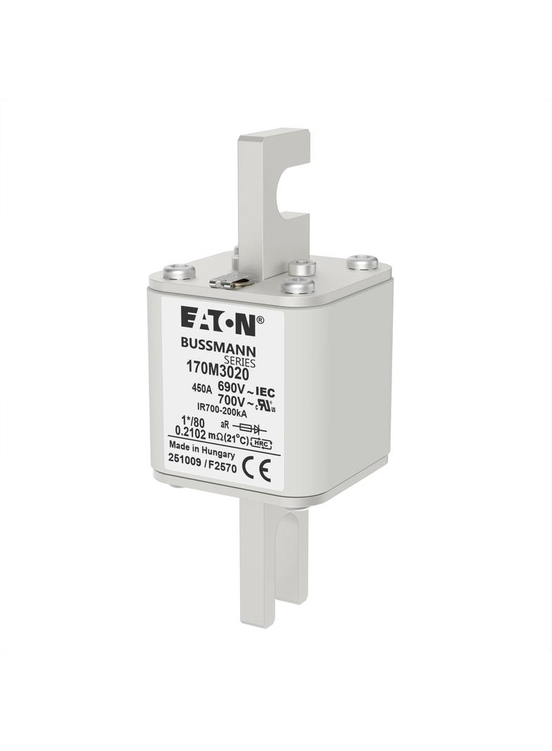 450A 690V 1*/80 aR INDICATOR FUSE Wkładka szybka 450A AC 690V compact DIN 1 45x45x104 mm, 170M3020 E