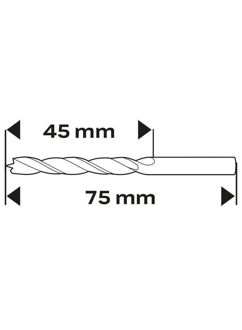 Wiertło do drewna spiralne, 4 x 70 mm
