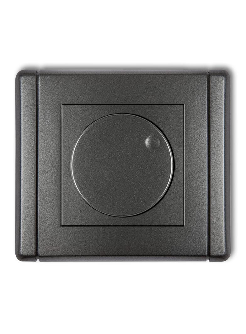 FLEXI Elektroniczny regulator oświetlenia przyciskowo-obrotowy grafitowy 11FRO-1 KARLIK