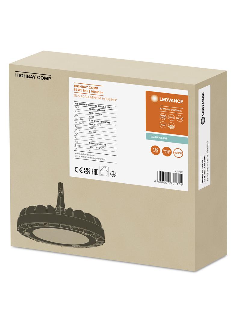 Oprawa HIGH BAY COMPACT V 83W 840 110DEG IP65