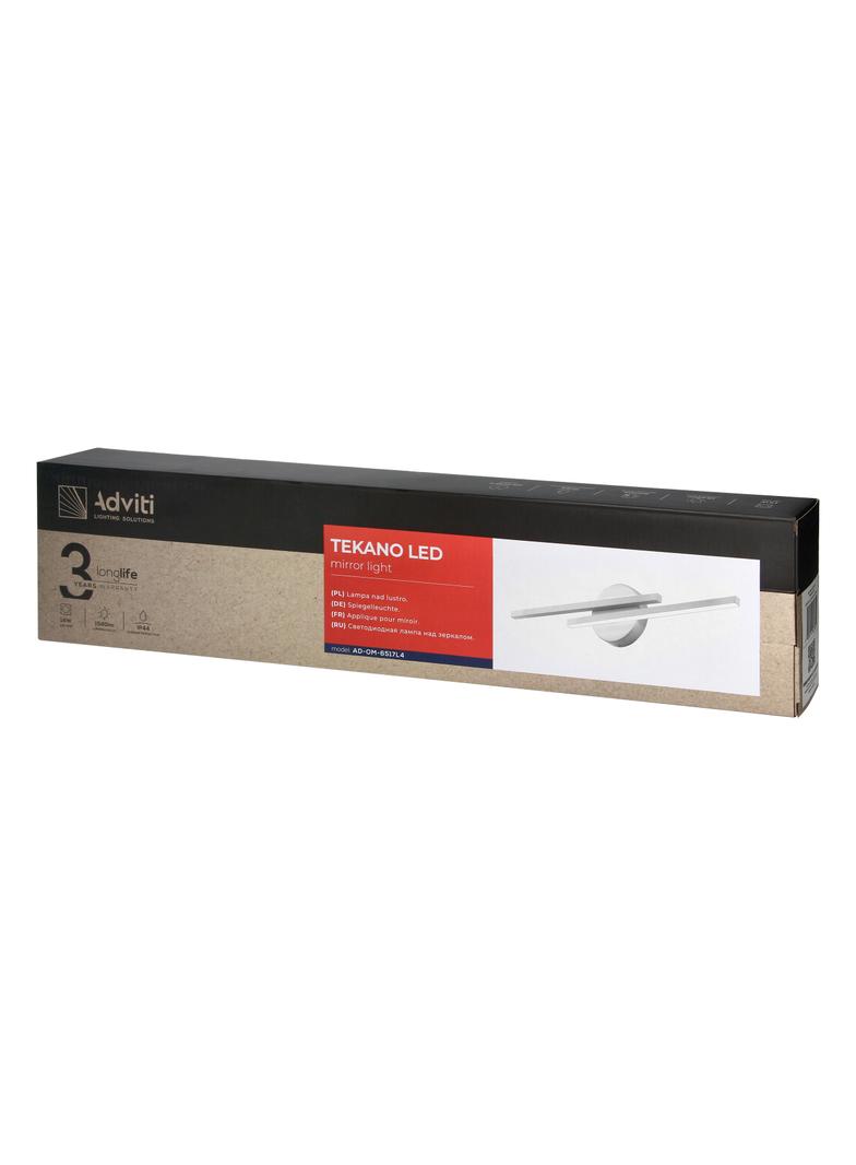 TEKANO LED 14W, lampa nad lustro, 1540lm, 4000K, IP44, dł. 55 cm, aluminium, biała
