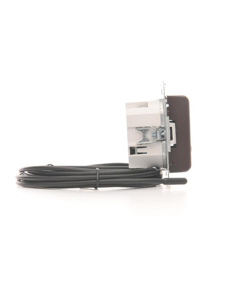 Simon 54 Regulator temperatury z wyświetlaczem z czujnikiem zewnętrznym 16(2) A 230V brąz mat *W kom