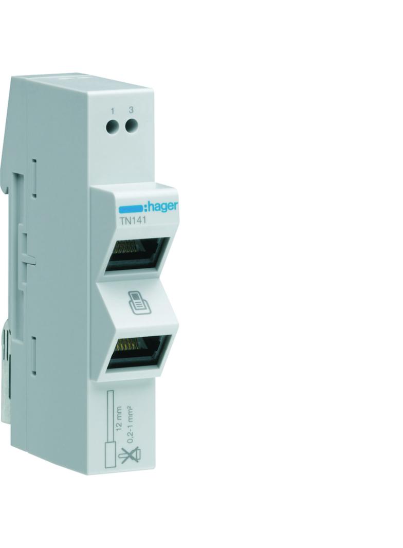 1x2 rozdzielacz sygnału telefonicznego analogowego TN141 HAGER