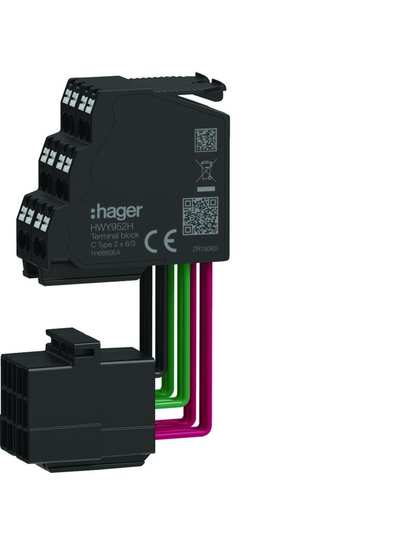 ACB HW Blok zacisków C TYPE 2*6/6