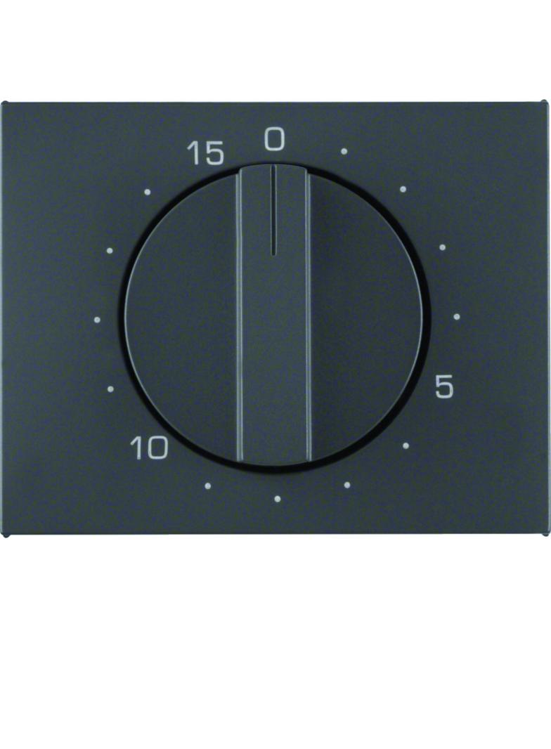 BERKER K.1 Płytka czołowa z pokrętłem do mechanicznego łącznika czasowego 0-15 min antracyt 16347106