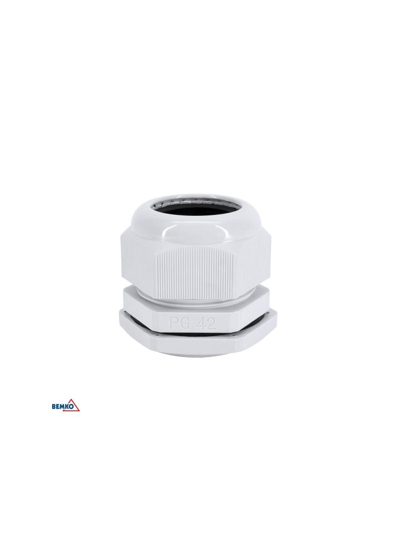 DŁAWNICA KABLOWA SZARA PG-42 (OPK. 20SZT.)